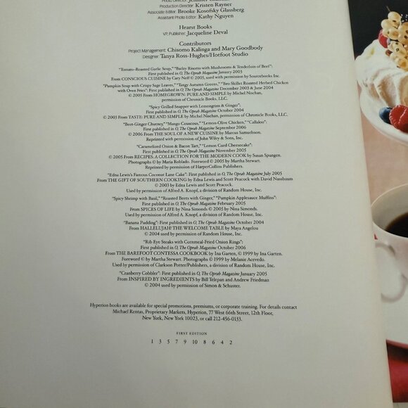 The Oprah Magazine Cookbook Hardcover 175 Recipes Introduction By Oprah Winfrey - Picture 12 of 16